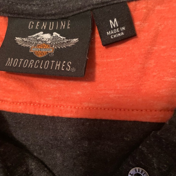 Ladies M long sleeve Harley Davison top - Picture 3 of 4